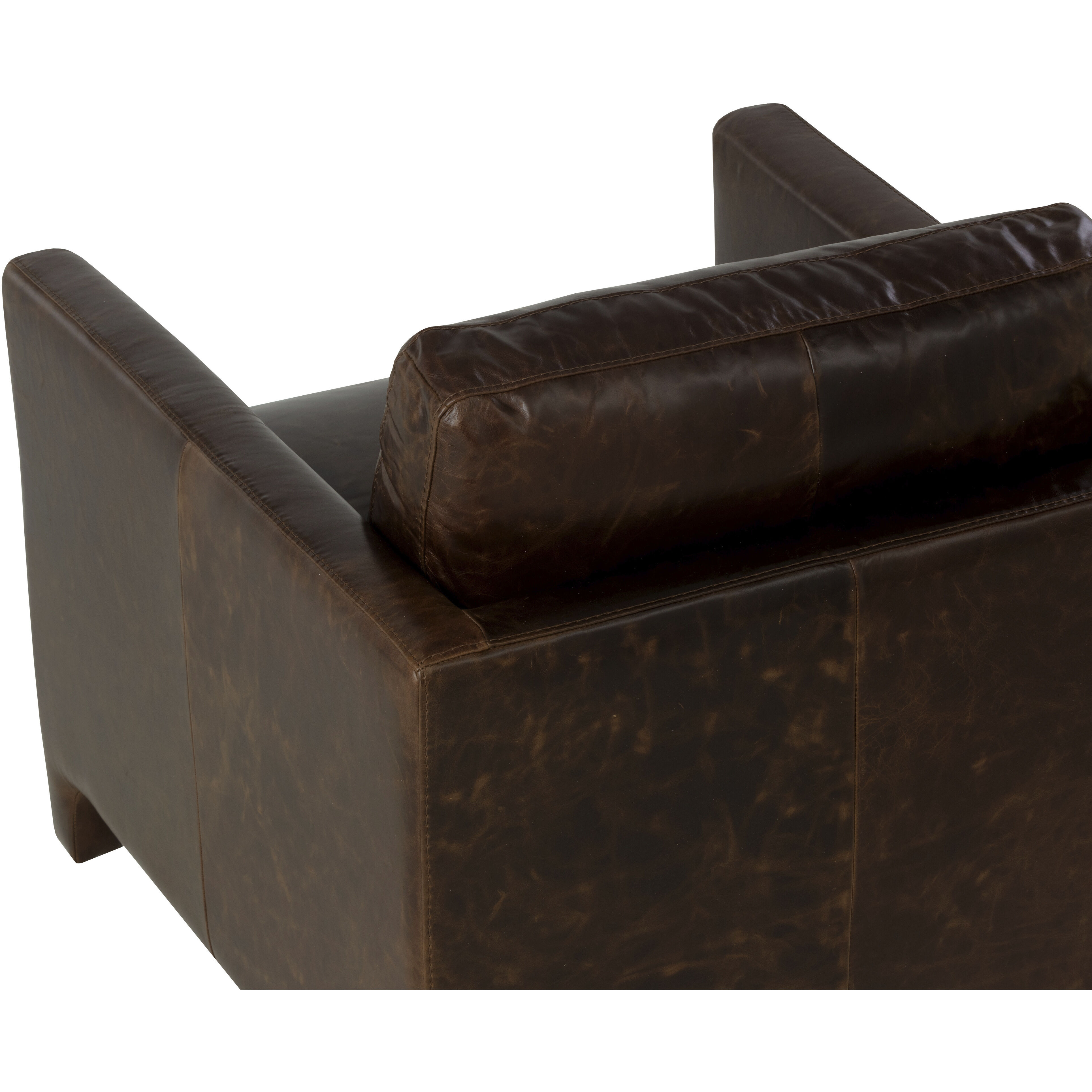 Rodney Chocolate Leather Lounge Chair